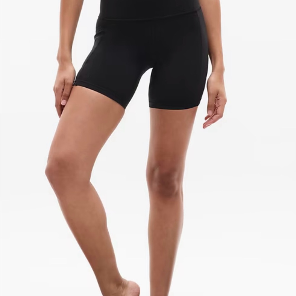 Athleta Ultimate Stash 7” Women's Blue Bike Short Size S - Picture 3 of 9